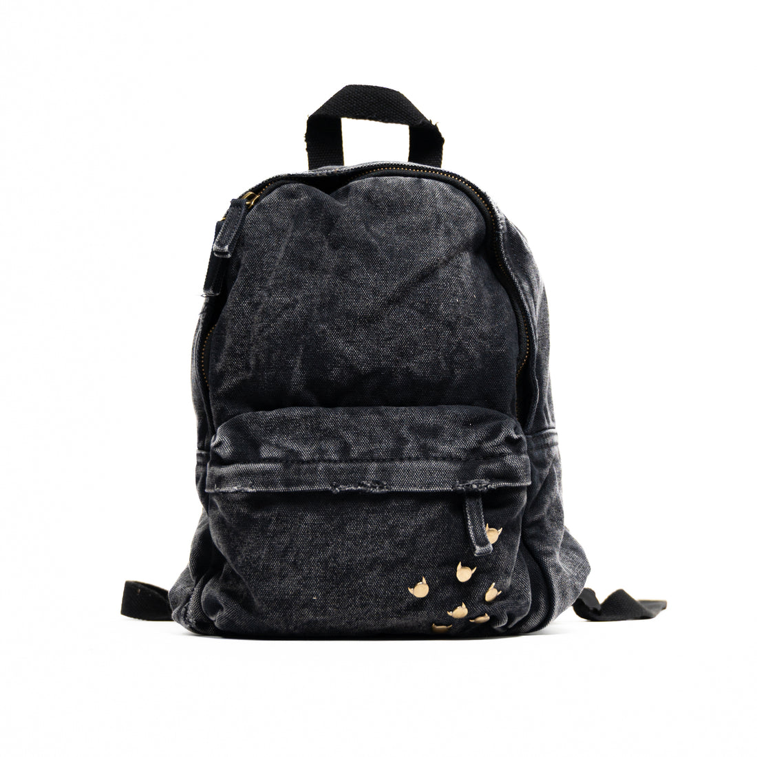 Rivets Backpack Black Stone Washed