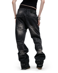 Rust Black Bootcut Jeans